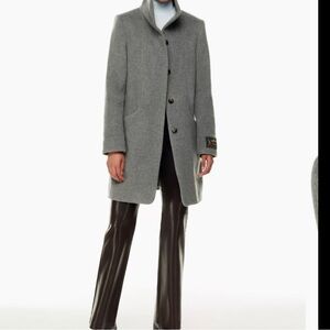 Aritzia Wilfred Gray Cocoon Coat